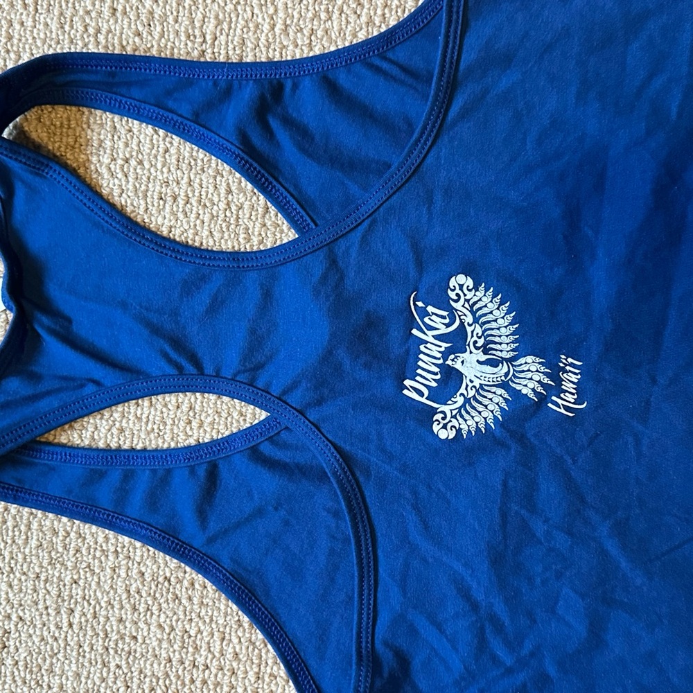 Blue Tank Top with Turtle Design - Picture 2 of 3